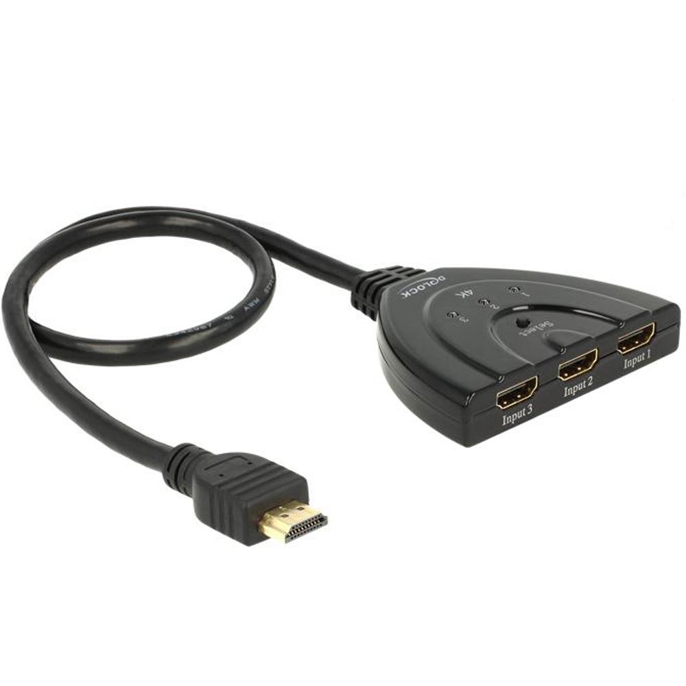 HDMI Switcher 3 in 1 4K