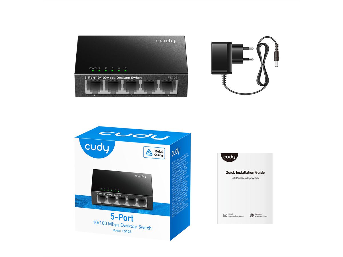 Cudy * 5 Ports 100Mbps Switch
